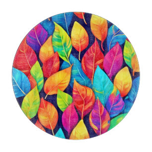 Bright Leaf Artwork Cutting Board
