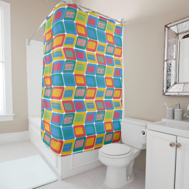 Bright Lean  Shower Curtain (In Situ)