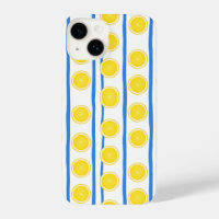 Bright Lemon Slice & Blue Stripe Case