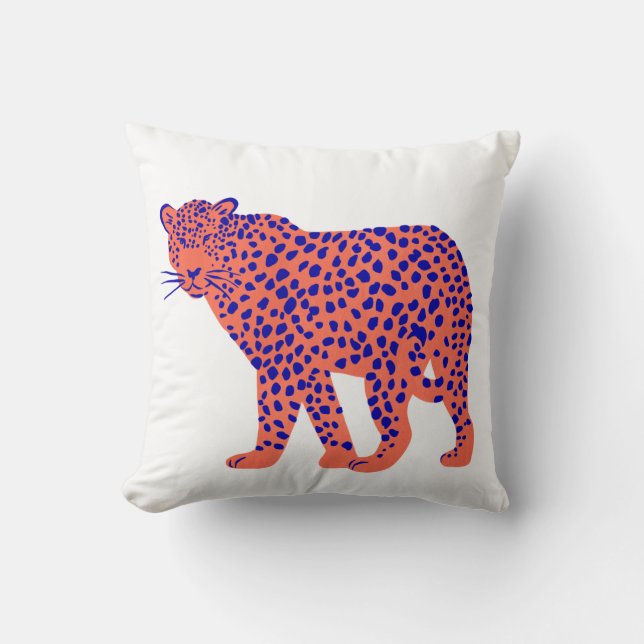 Bright Leopard Cushion (Front)