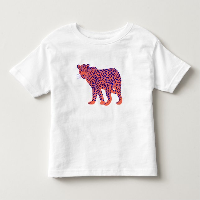 Bright Leopard Toddler T-Shirt (Front)
