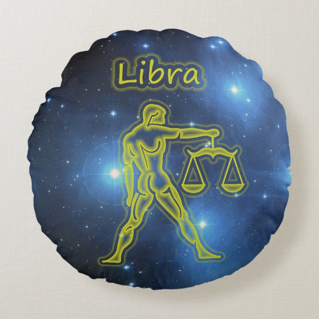 Bright Libra Round Cushion (Front)