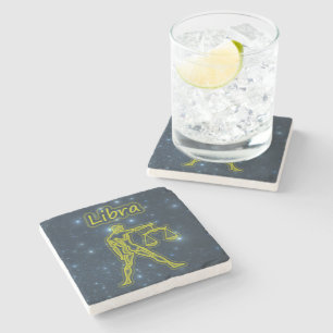 Bright Libra Stone Coaster