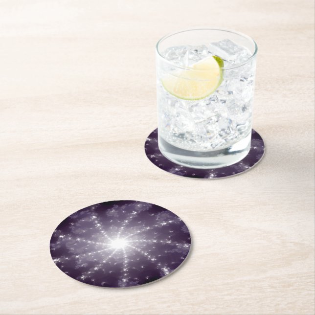 Bright Light at End of the Tunnel Round Paper Coaster (Insitu)