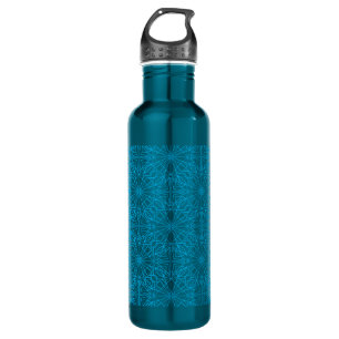 Bright Light Blue Geometric Symmetry Pattern 710 Ml Water Bottle