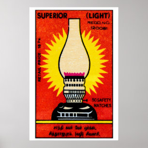 Bright Light - Matchbox Print - Aesthetic Wall Art