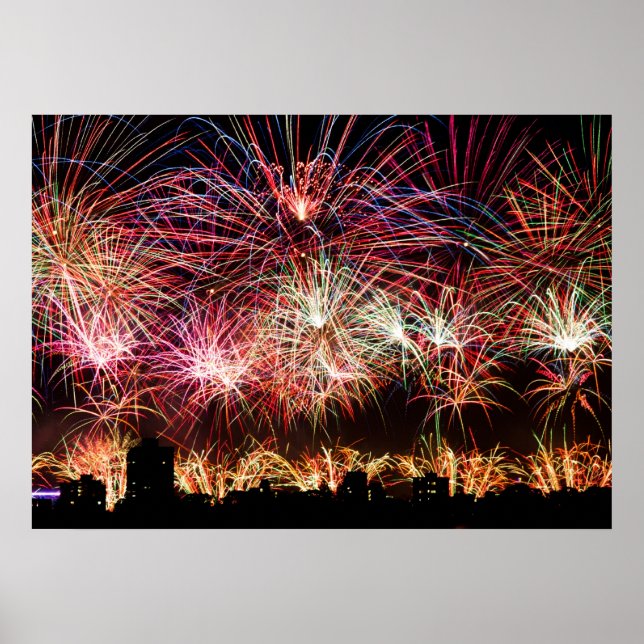 Bright Lights, Big City Fireworks Print (Front)
