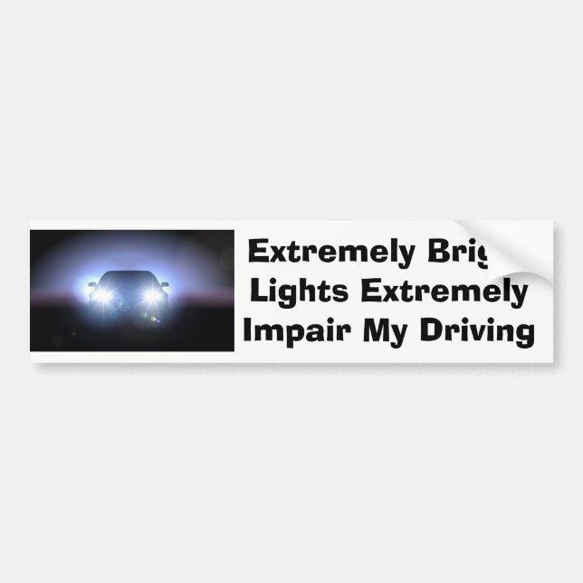 Bright Lights Bumper Sticker (Front)