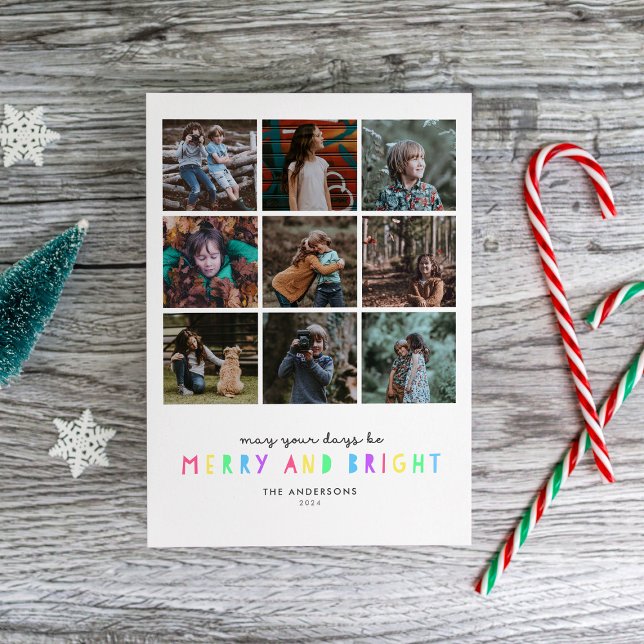 Bright Lights Multi-Photo Holiday Card (Creator Uploaded)