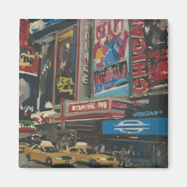 Bright Lights Times Square 2012 Magnet (Front)