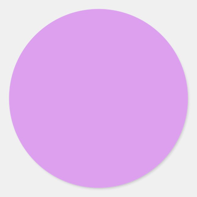 Bright lilac (solid colour)  classic round sticker (Front)