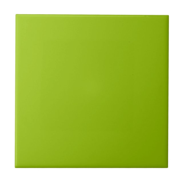 Bright Lime Grass Green Color Tile (Front)