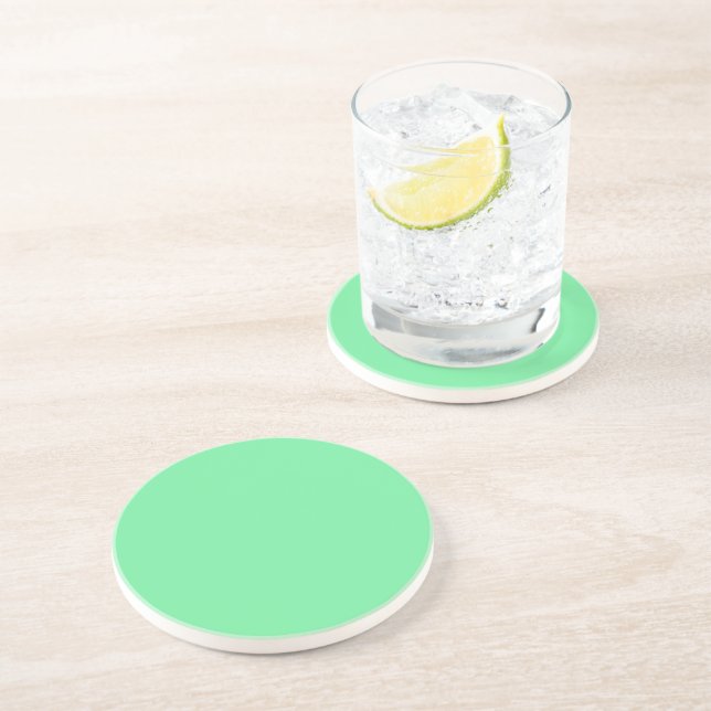 Bright Lime Green Coaster (Side)
