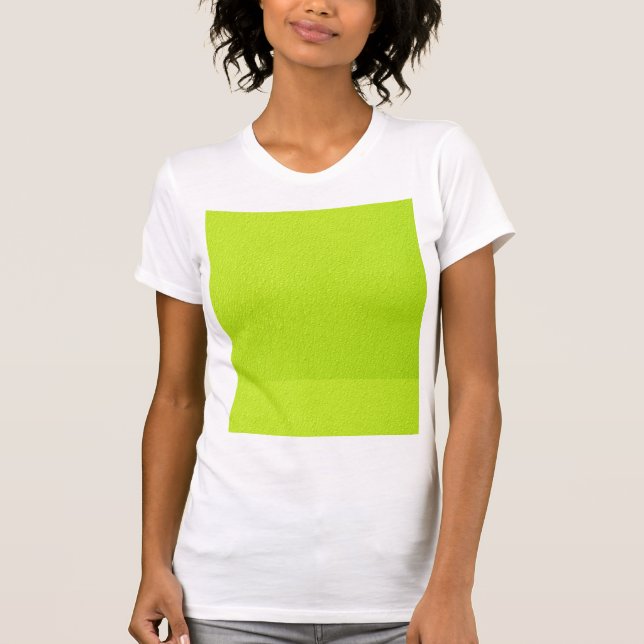 Bright Lime Green Neon Trendy Colours T-Shirt (Front)
