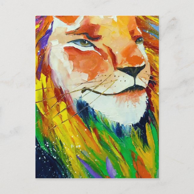 Bright Lion Postcard (Front)