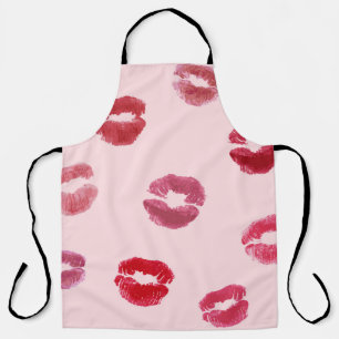 Bright Lips Imprints Valentine Pattern Apron
