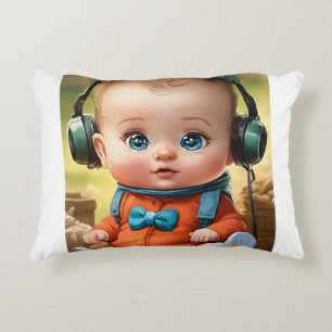 Bright Little Brain – Smart Baby Face Decorative Cushion