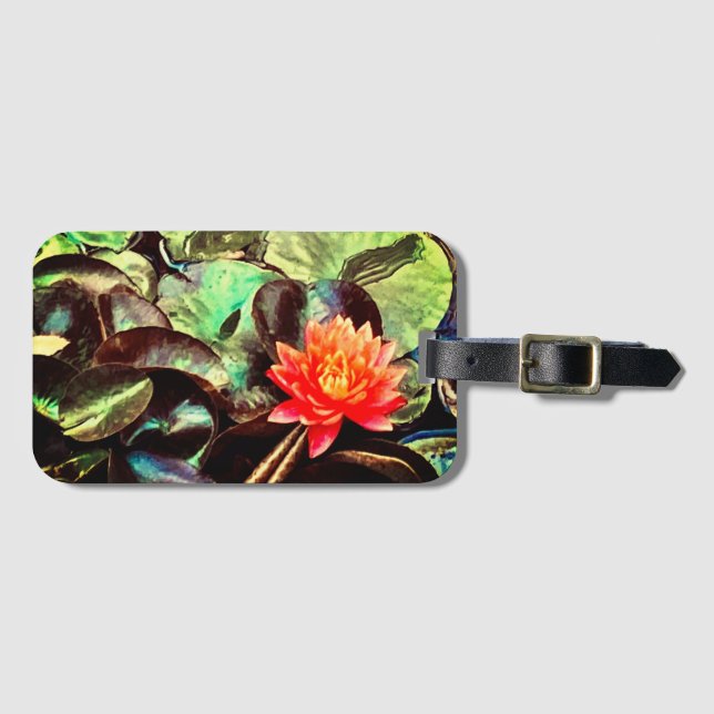 Bright Lotus Luggage Tag (Front Horizontal)