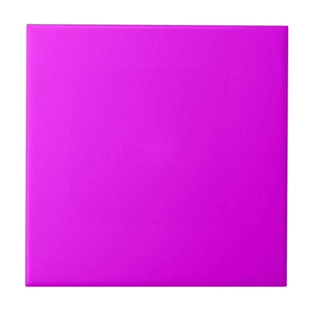 Bright Magenta Ceramic Tile (Front)