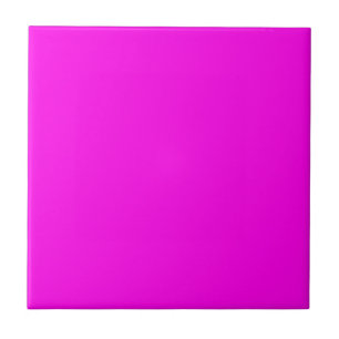 Bright Magenta Solid Color Ceramic Tile