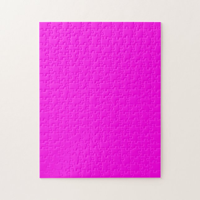  Bright Magenta (solid colour)  Jigsaw Puzzle (Vertical)