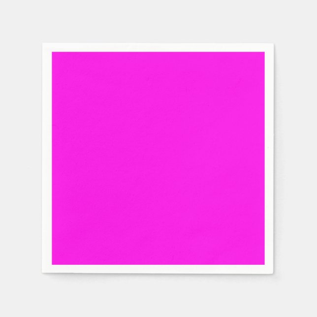 Bright Magenta Solid Colour Napkin (Front)