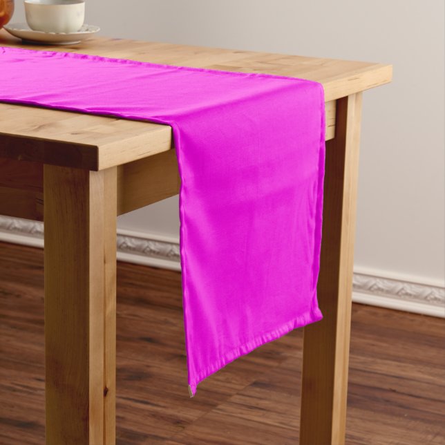  Bright Magenta (solid colour)  Short Table Runner (In Situ)