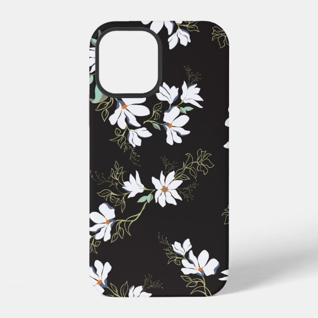 Bright Magnolia Seamless Pattern iPhone Case (Back)
