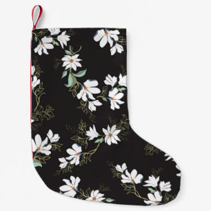 Bright Magnolia Seamless Pattern Small Christmas Stocking