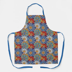 bright mandala  apron