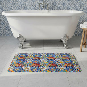 bright mandala  bath mat