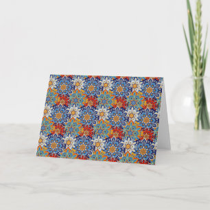 bright mandala card