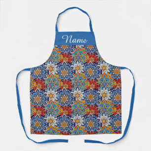 bright mandala personalised apron
