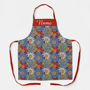 bright mandala personalised apron