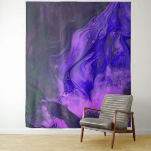 *~* Bright Marble Teal Magenta Pink Abstract Art Tapestry