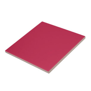Bright maroon (solid color)  ceramic tile