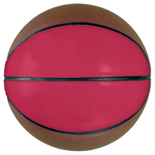 Bright maroon (solid colour)  basketball
