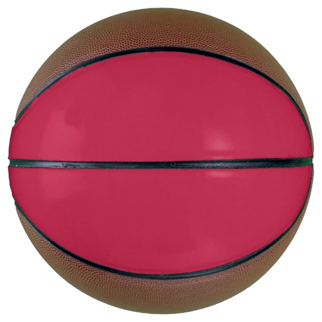 Bright maroon (solid colour)  basketball (Front)