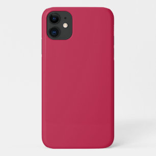 Bright maroon (solid colour)  iPhone 11 case