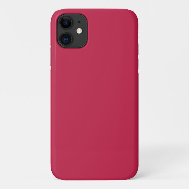 Bright maroon (solid colour)  Case-Mate iPhone case (Back)