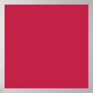 Bright maroon (solid colour) poster