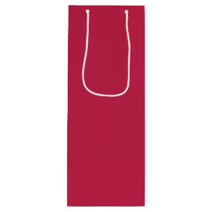 Bright maroon (solid colour) wine gift bag