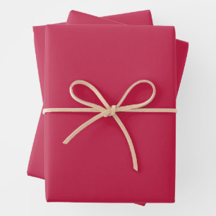 Bright maroon (solid colour)  wrapping paper sheet