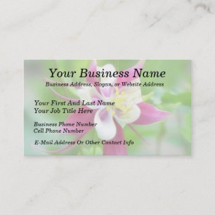 Bright McKana Type Columbine Business Card