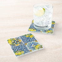 Bright Mediterranean Sicilian Tiles Citrus Lemons