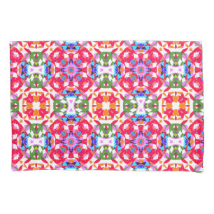 Bright Merry Traditional Christmas Star Pattern Pillowcase