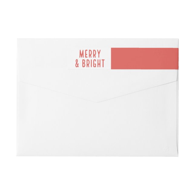 Bright & Merry Wrap Around Label (Back)