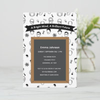 Bright Mind Brilliant Future Editable Invitation