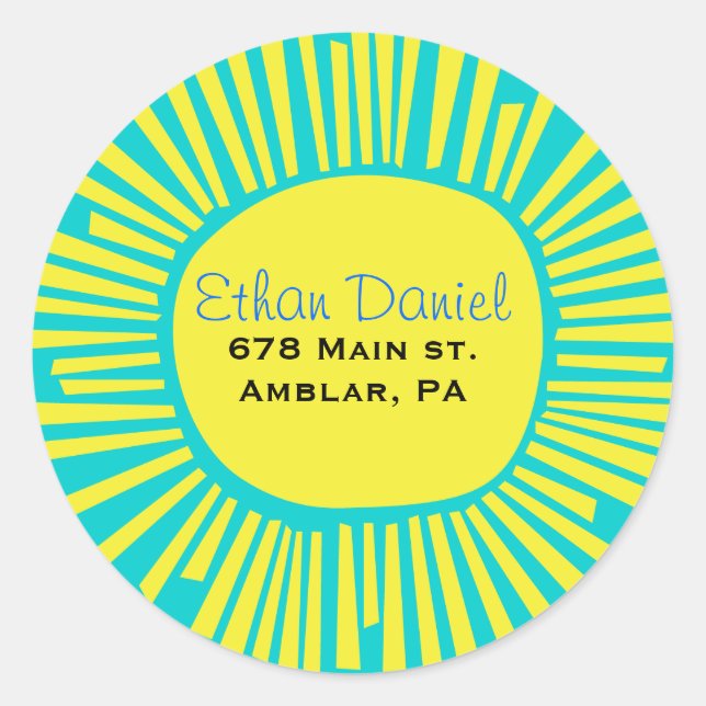 BRIGHT MITZVAH Bar Bat Mitzvah Invitation Sticker (Front)