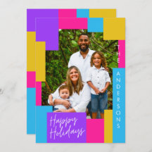 bright modern abstract colourful christmas photo